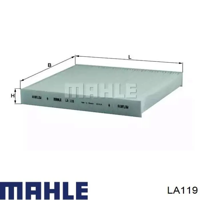 Filtr kabiny Mahle Original LA119 cena, od 9,11 USD