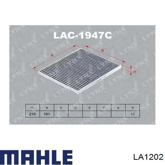 Filtr kabiny Mahle Original LA1202 cena, od 7,39 USD