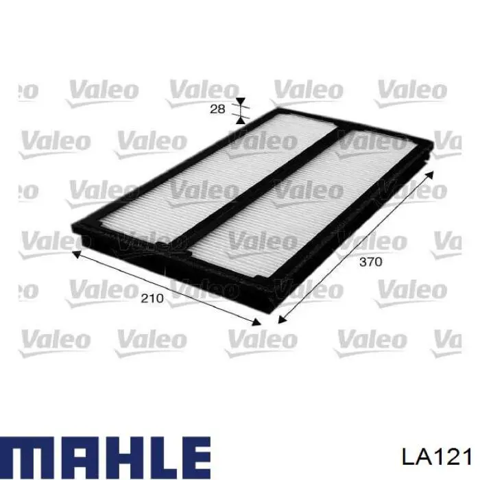 Do koszyka LA121 Mahle Original Filtr kabiny
