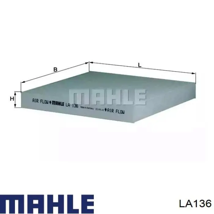 Filtr kabiny Mahle Original LA136 cena, od 9,20 USD