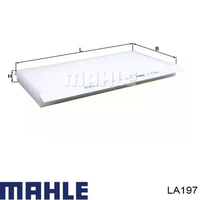 Filtr kabiny Mahle Original LA197 cena, od 14,62 USD