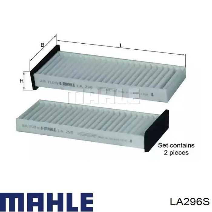 Filtr kabiny Mahle Original LA296S cena, od 15,57 USD