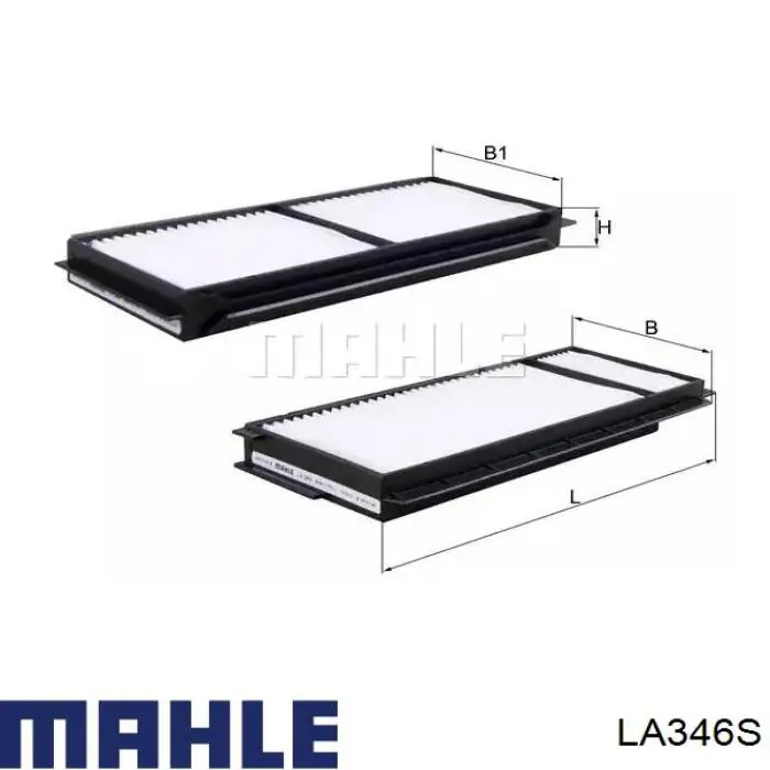 Filtr kabiny Mahle Original LA346S cena, od 11,26 USD
