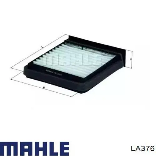 Filtr kabiny Mahle Original LA376 cena, od 10,19 USD