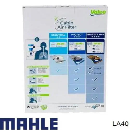 Filtr kabiny LA40 Mahle Original