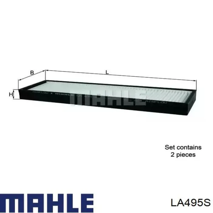 Filtr kabiny Mahle Original LA495S cena, od 11,17 USD