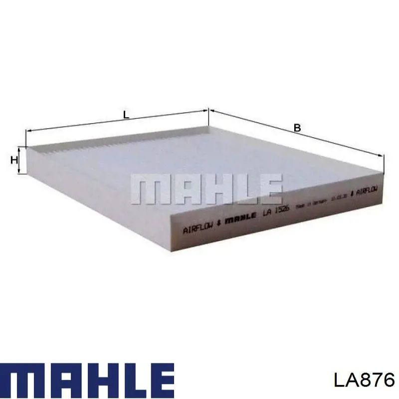 Do koszyka LA876 Mahle Original Filtr kabiny