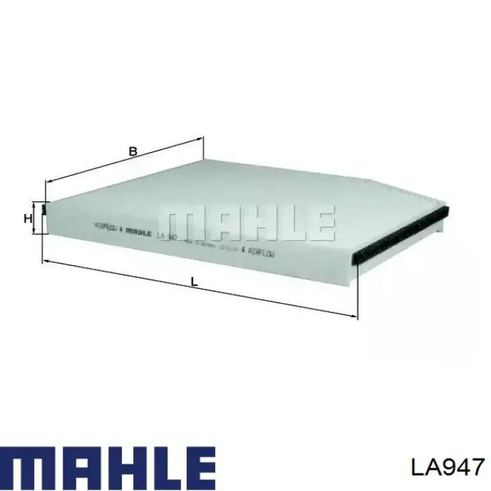 Filtr kabiny Mahle Original LA947 cena, od 10,36 USD