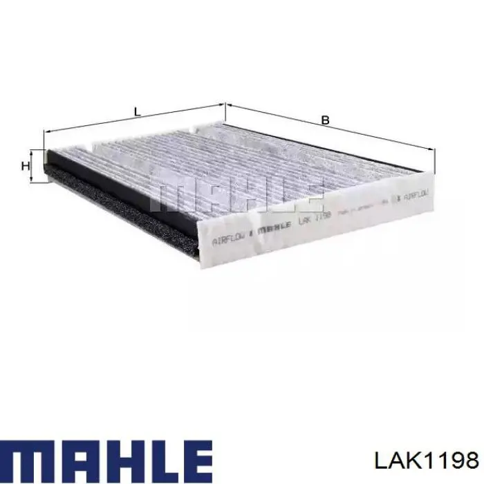 Filtr kabiny Mahle Original LAK1198 cena, od 19,06 USD