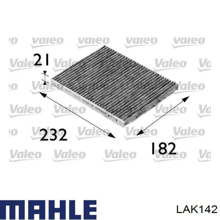 Do koszyka LAK142 Mahle Original Filtr kabiny