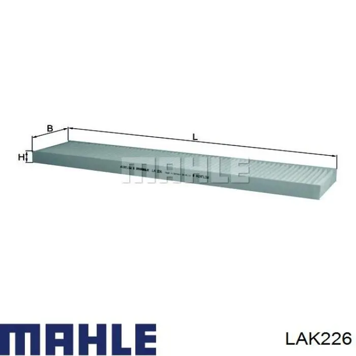 Filtr kabiny Mahle Original LAK226 cena, od 15,57 USD