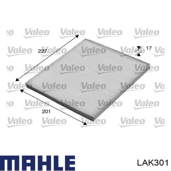 Filtr kabiny Mahle Original LAK301 cena, od 11,31 USD