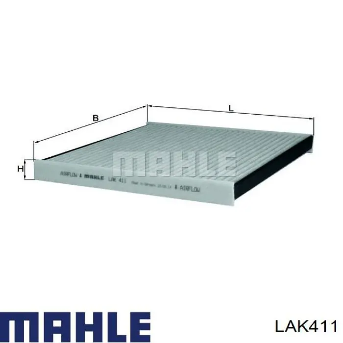Filtr kabiny Mahle Original LAK411 cena, od 15,67 USD