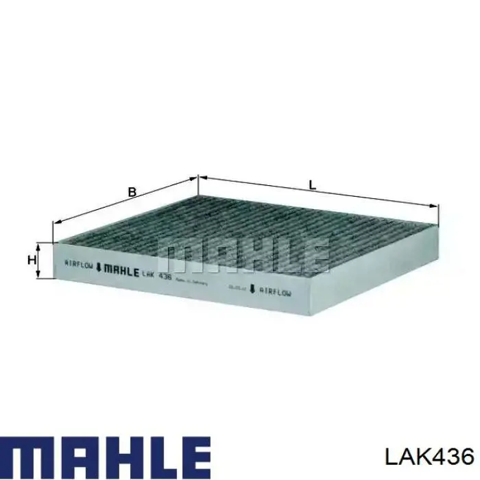 Filtr kabiny Mahle Original LAK436 cena, od 10,72 USD