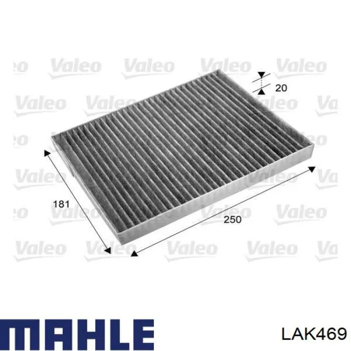 Filtr kabiny Mahle Original LAK469 cena, od 10,50 USD