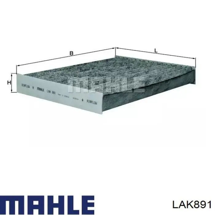 LAK891 Mahle Original Filtr kabiny