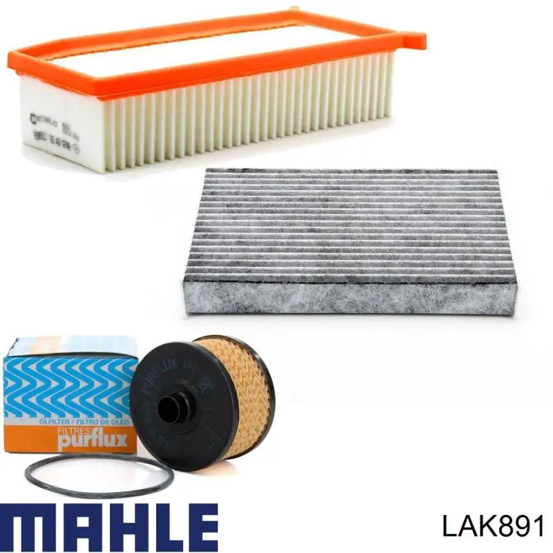 Do koszyka LAK891 Mahle Original Filtr kabiny