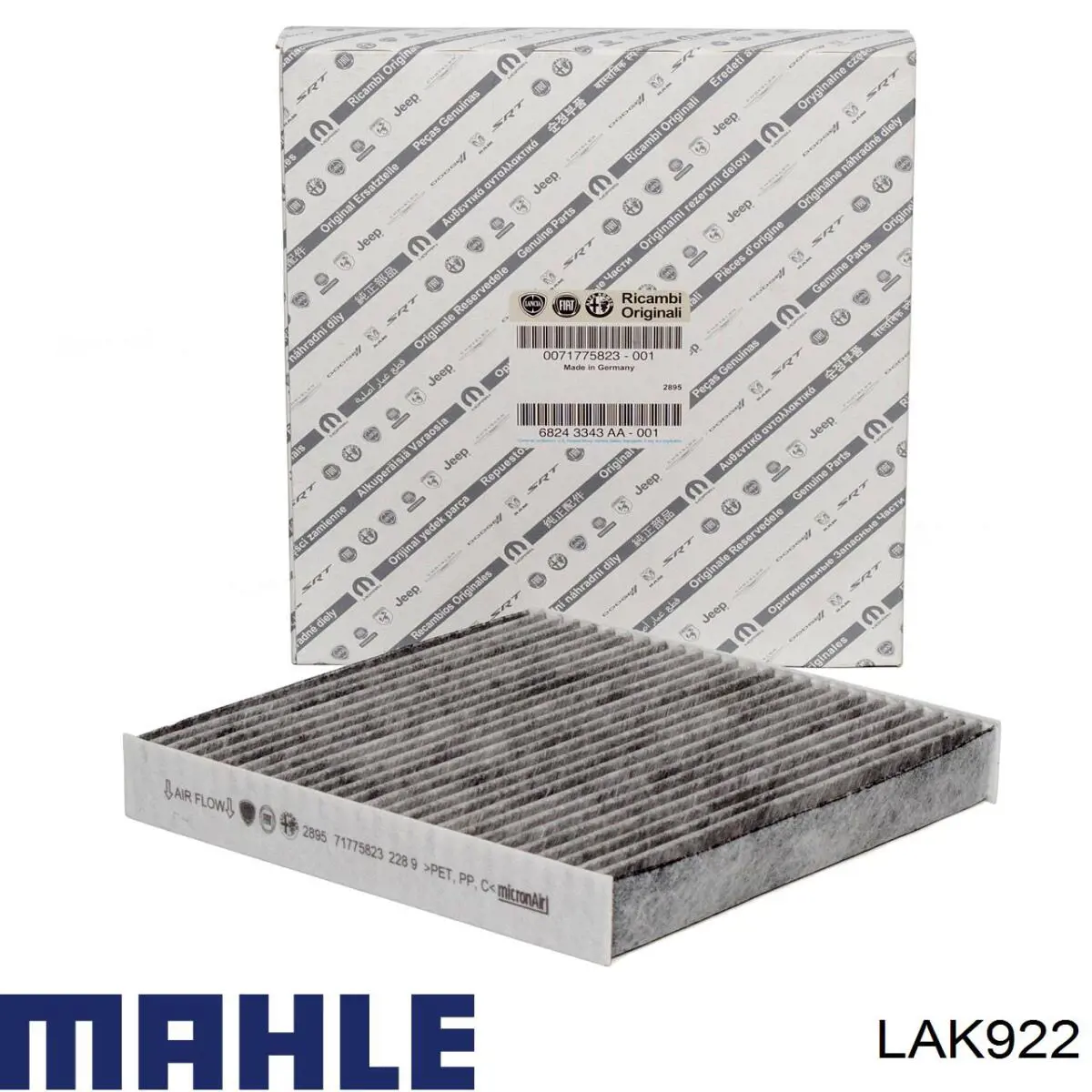 Do koszyka LAK922 Mahle Original Filtr kabiny
