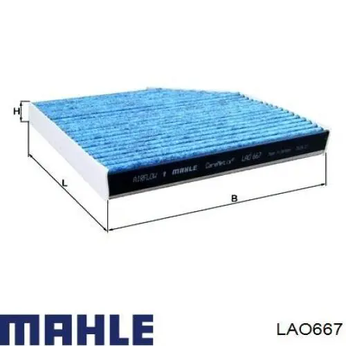 Filtr kabiny Mahle Original LAO667 cena, od 23,12 USD