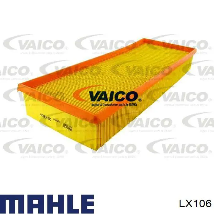 Do koszyka LX106 Mahle Original Filtr powietrza
