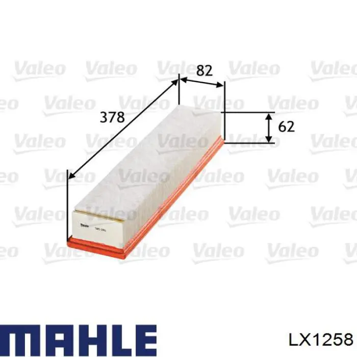 Do koszyka LX1258 Mahle Original Filtr powietrza