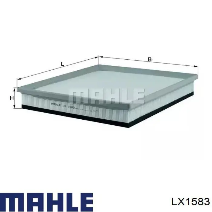 Filtr powietrza Mahle Original LX1583 cena, od 11,48 USD