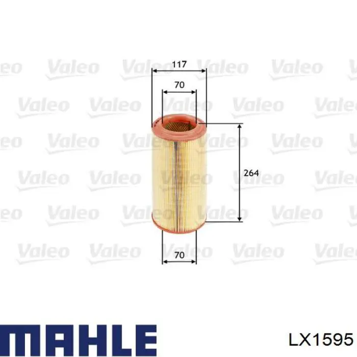 Filtr powietrza LX1595 Mahle Original