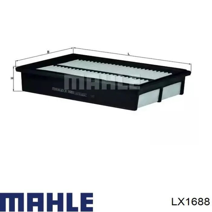 Filtr powietrza Mahle Original LX1688 cena, od 9,60 USD