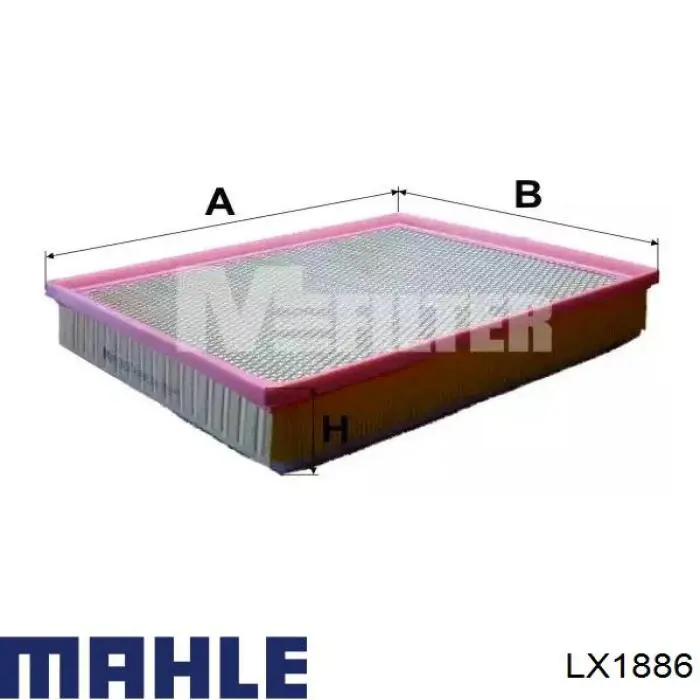 Do koszyka LX1886 Mahle Original Filtr powietrza