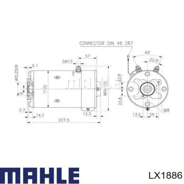 Filtr powietrza Mahle Original LX1886 cena, od 14,38 USD