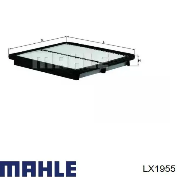 Filtr powietrza Mahle Original LX1955 cena, od 10,43 USD