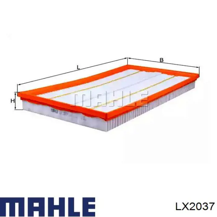 Filtr powietrza Mahle Original LX2037 cena, od 25,03 USD