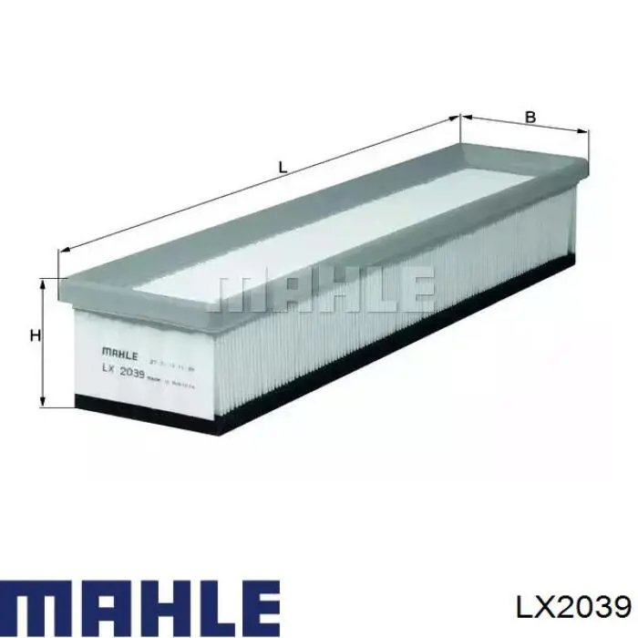 Filtr powietrza Mahle Original LX2039 cena, od 9,78 USD