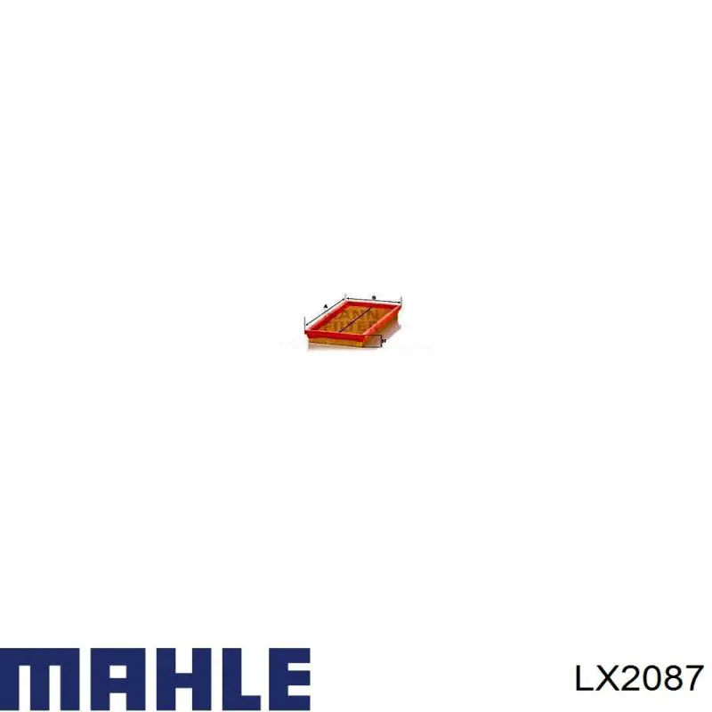 Do koszyka LX2087 Mahle Original Filtr powietrza
