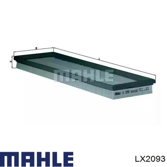 Filtr powietrza Mahle Original LX2093 cena, od 10,09 USD