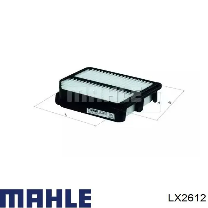 Filtr powietrza Mahle Original LX2612 cena, od 9,13 USD