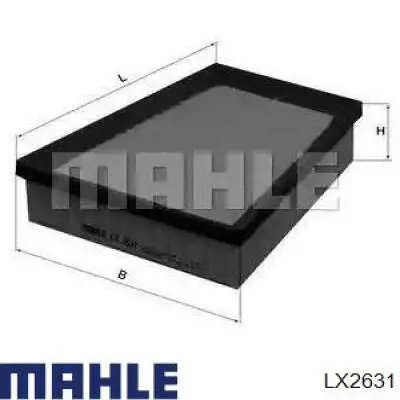 Filtr powietrza Mahle Original LX2631 cena, od 10,43 USD