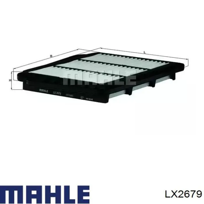 Filtr powietrza Mahle Original LX2679 cena, od 9,13 USD