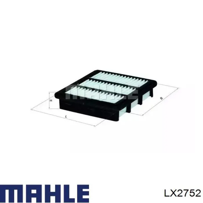 Filtr powietrza Mahle Original LX2752 cena, od 7,79 USD