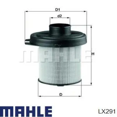 Filtr powietrza Mahle Original LX291 cena, od 13,20 USD