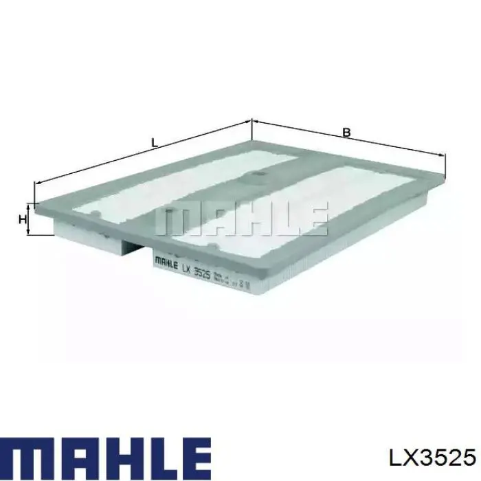 LX3525 Mahle Original Filtr powietrza