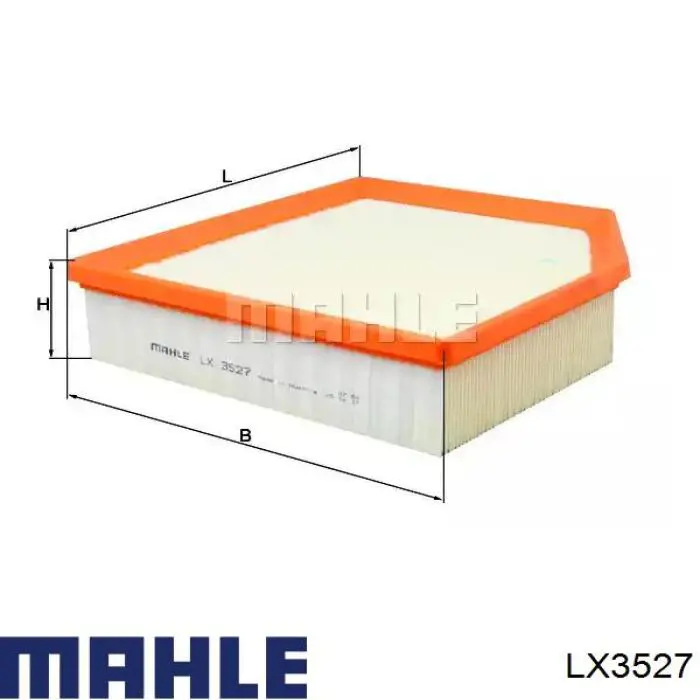 Filtr powietrza Mahle Original LX3527 cena, od 15,35 USD
