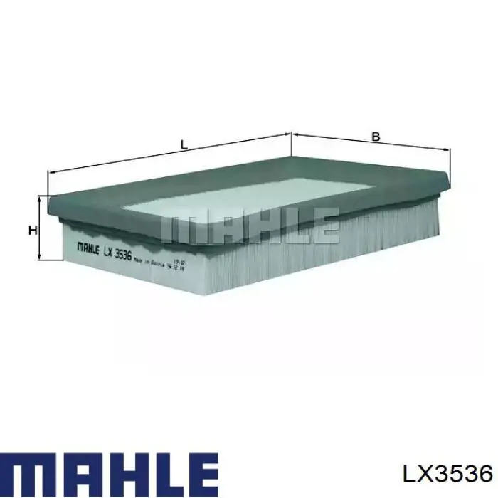 Filtr powietrza Mahle Original LX3536 cena, od 9,02 USD