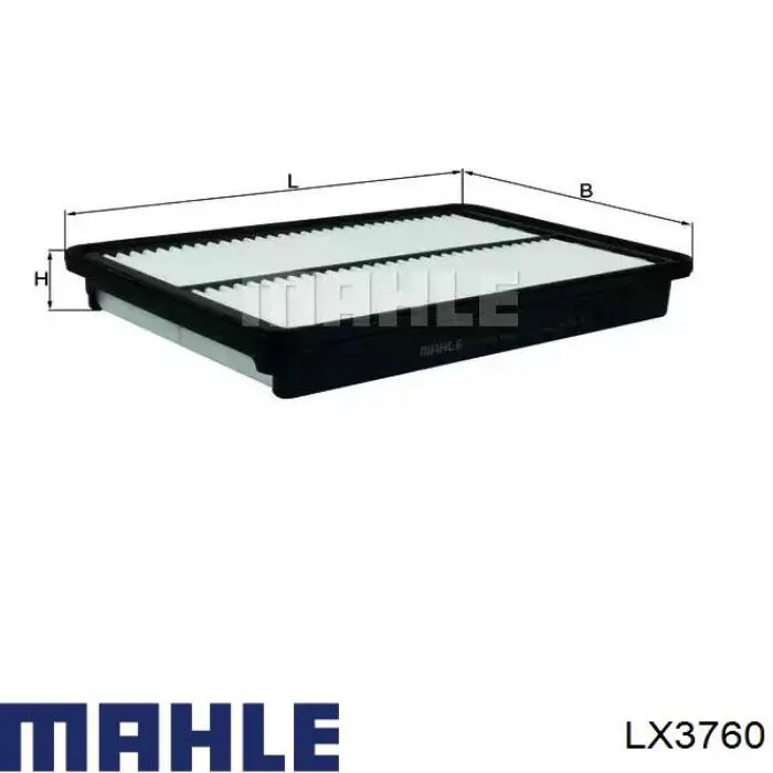 Filtr powietrza Mahle Original LX3760 cena, od 10,43 USD