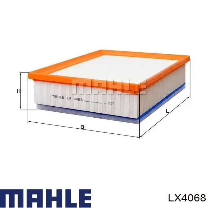 Filtr powietrza Mahle Original LX4068 cena, od 10,32 USD