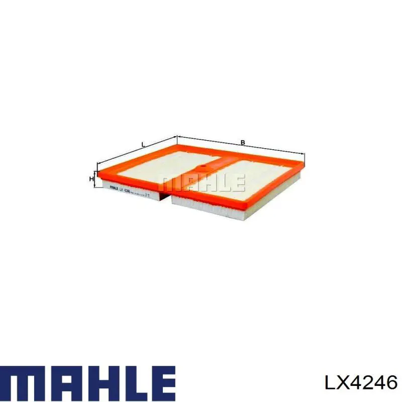Filtr powietrza Mahle Original LX4246 cena, od 12,49 USD