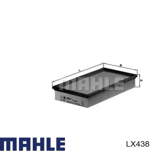 Filtr powietrza Mahle Original LX438 cena, od 9,10 USD