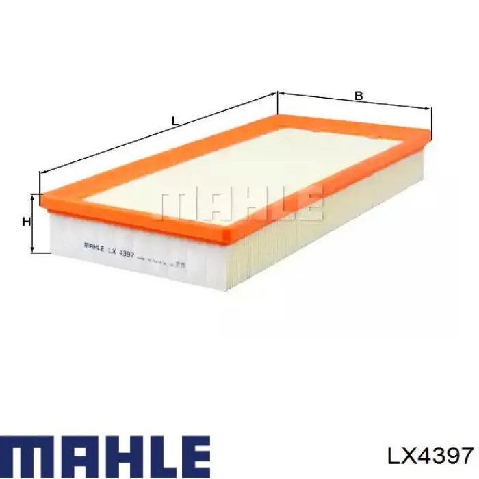 Filtr powietrza Mahle Original LX4397 cena, od 15,21 USD