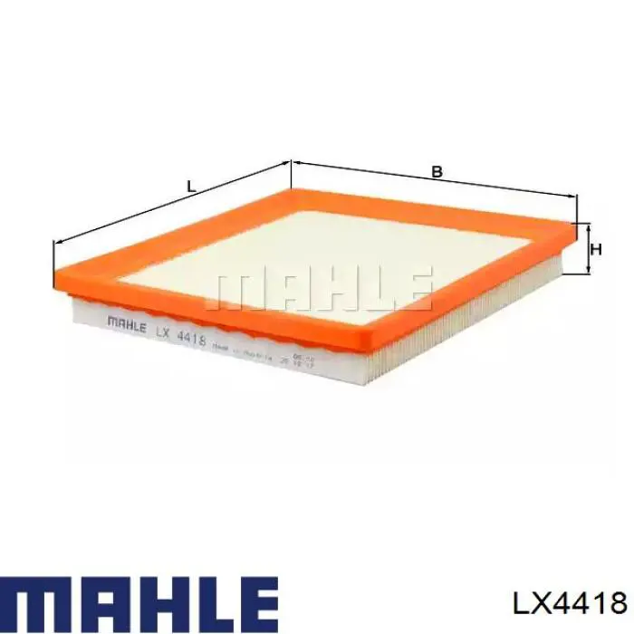 Filtr powietrza Mahle Original LX4418 cena, od 7,15 USD