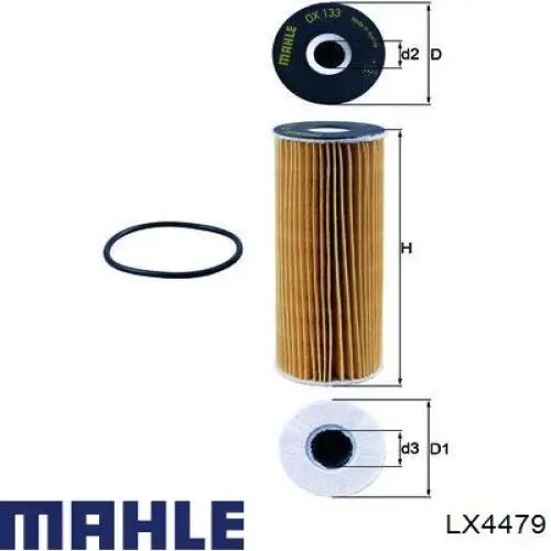 Filtr powietrza Mahle Original LX4479 cena, od 14,16 USD